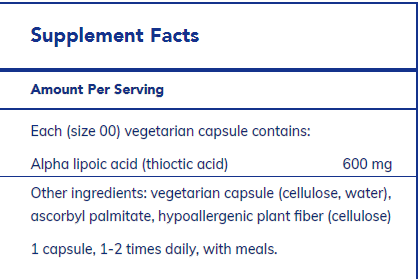 Alpha Lipoic Acid 600 mg - FAR HILLS PHARMACY STORE