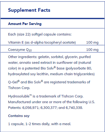 Q-Gel® (Hydrosoluble™ CoQ10) 100 mg 60's - FAR HILLS PHARMACY STORE