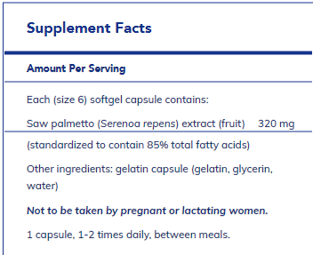 Saw Palmetto 320 - FAR HILLS PHARMACY STORE