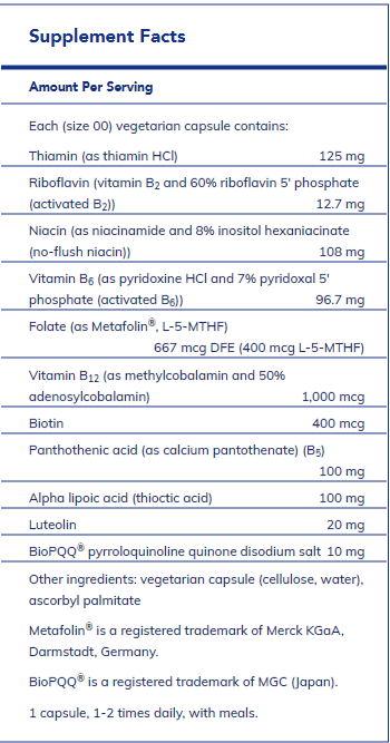 Ultra B-Complex w/ PQQ - FAR HILLS PHARMACY STORE