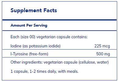 Iodine and Tyrosine 120's - FAR HILLS PHARMACY STORE