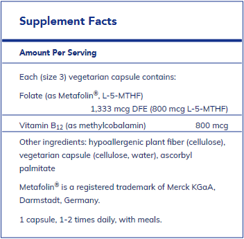 B12 Folate 60's