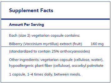 Bilberry 160 mg 120's