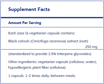 Black Cohosh 2.5 - 120's - FAR HILLS PHARMACY STORE