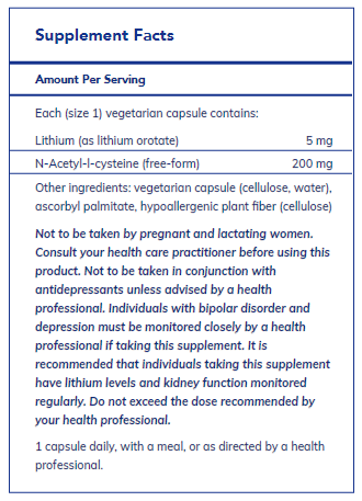 Lithium (orotate) 5 mg