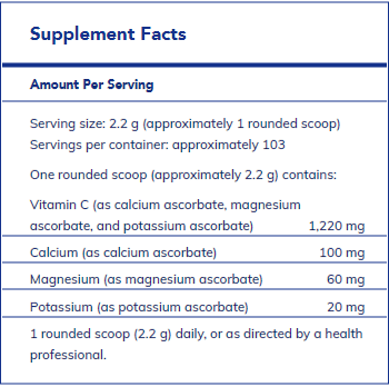 Buffered Ascorbic Acid powder 227 g - FAR HILLS PHARMACY STORE