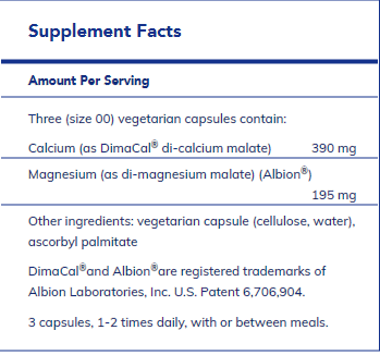 Calcium Magnesium (malate) 2:1 180's - FAR HILLS PHARMACY STORE