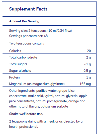 Magnesium Glycinate liquid 480 ml - FAR HILLS PHARMACY STORE