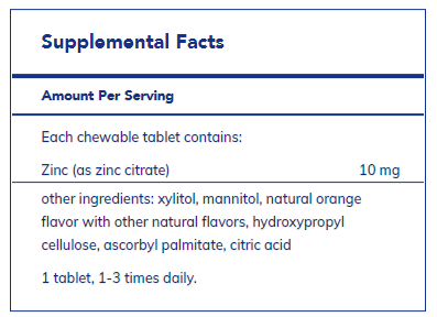 Zinc chewables - FAR HILLS PHARMACY STORE