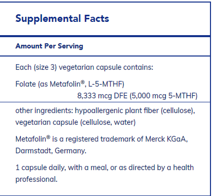 Folate 5,000 60's - FAR HILLS PHARMACY STORE