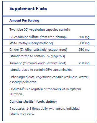 Glucosamine/MSM with joint comfort herbs