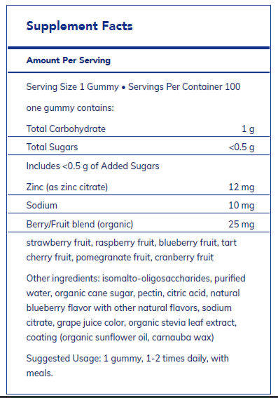 Zinc Gummy - FAR HILLS PHARMACY STORE