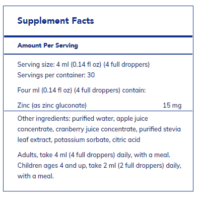 Zinc liquid 15 mg 120 ml