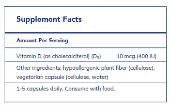 Vitamin D3 10 mcg (400 IU) 120's - FAR HILLS PHARMACY STORE