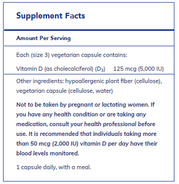 Vitamin D3 125 mcg (5,000 IU)