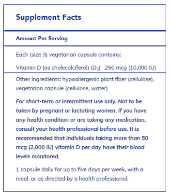 Vitamin D3 250 mcg (10,000 IU)