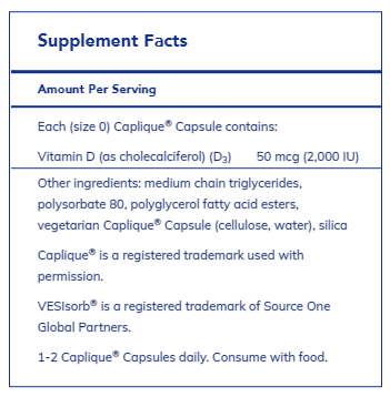 Vitamin D3 VESIsorb® 60's