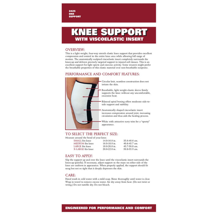 2425 / KNEE SUPPORT - VISCOELASTIC INSERT