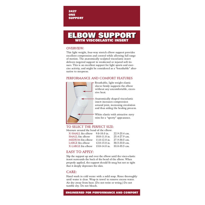 2427 / ELBOW SUPPORT - VISCOELASTIC INSERT