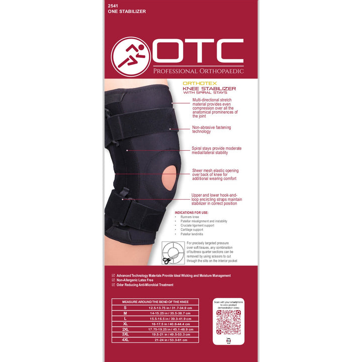 2541 / ORTHOTEX KNEE STABILIZER - SPIRAL STAYS