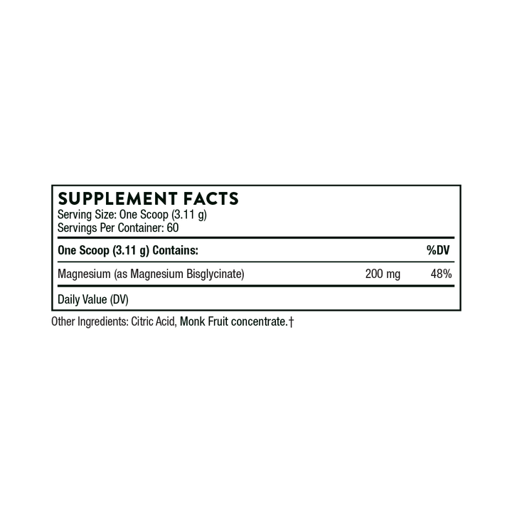 Magnesium Bisglycinate NSF 6.5 oz - FAR HILLS PHARMACY STORE