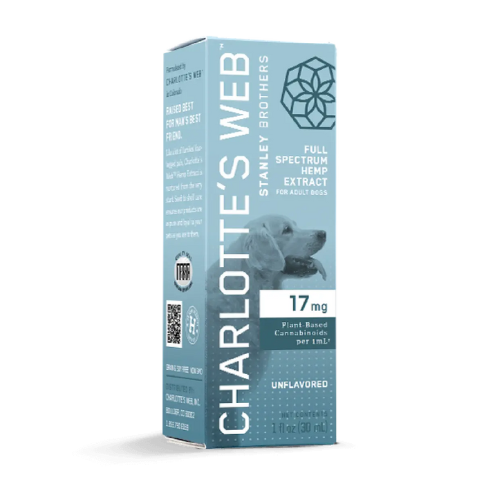 CHARLOTTE’S WEB | FULL SPECTRUM CBD FOR DOGS UNFLAVORED | 17MG-30ML