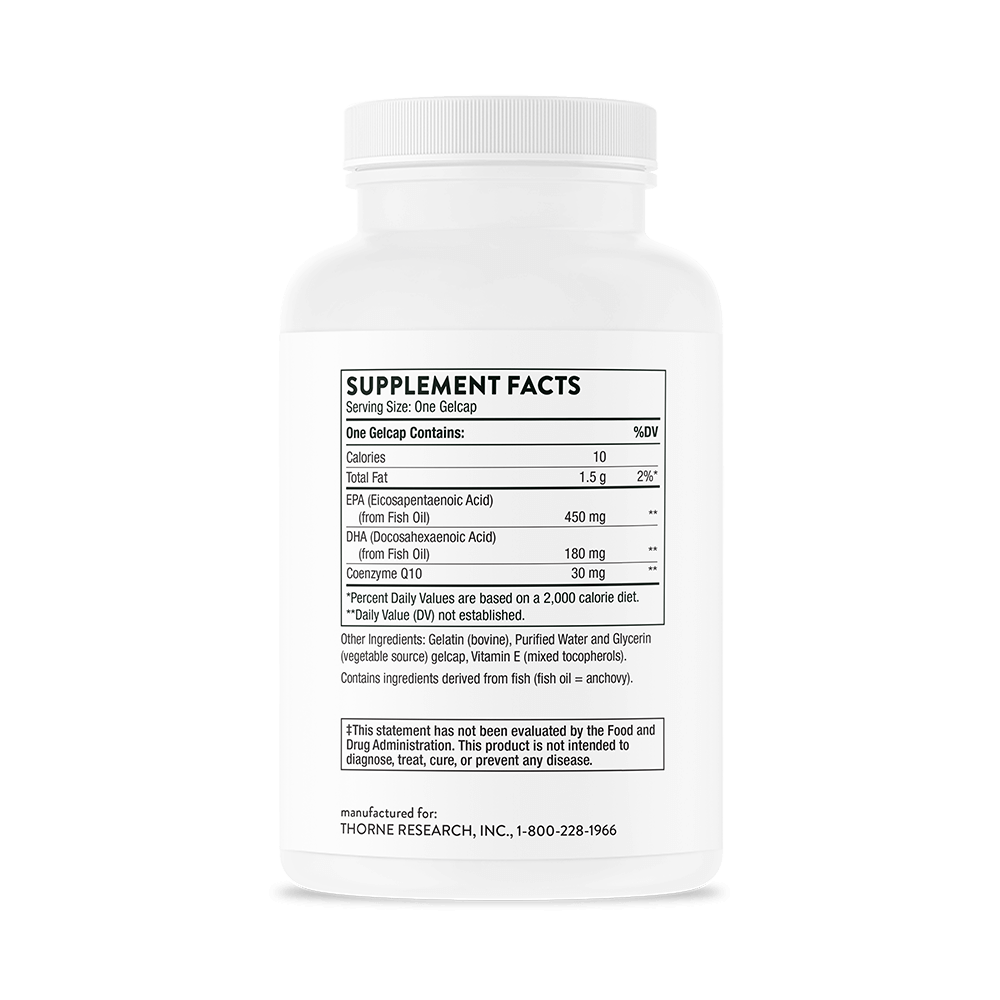 Omega-3 with CoQ10 90 Gelcaps - FAR HILLS PHARMACY STORE