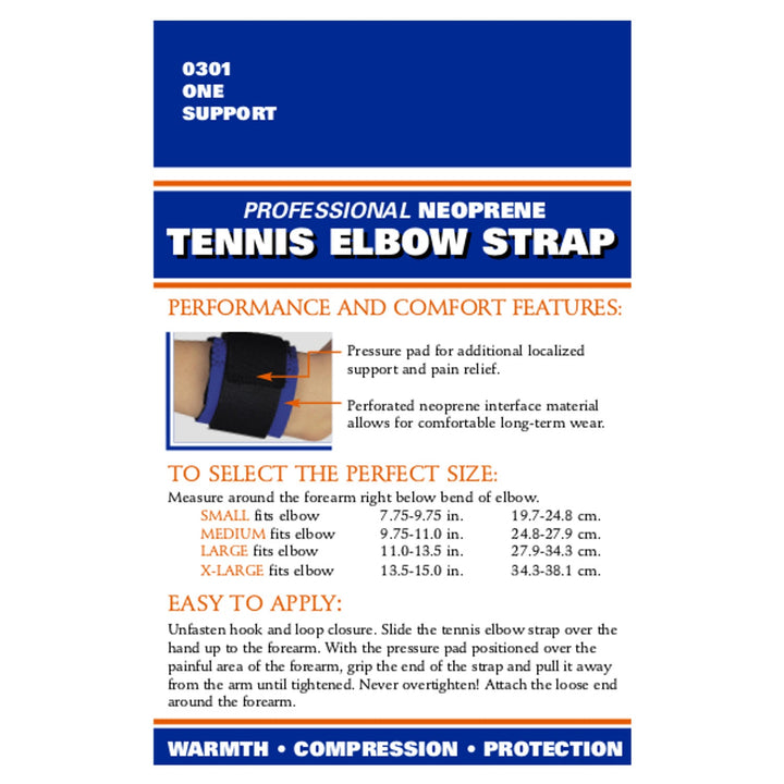 0301 / NEOPRENE ELBOW STRAP - PRESSURE PAD