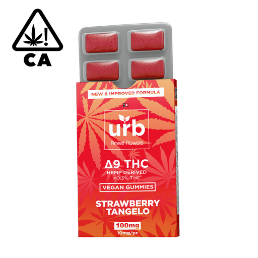 DELTA-9 THC GUMMIES STRAWBERRY TANGELO | 10MG-10 COUNT