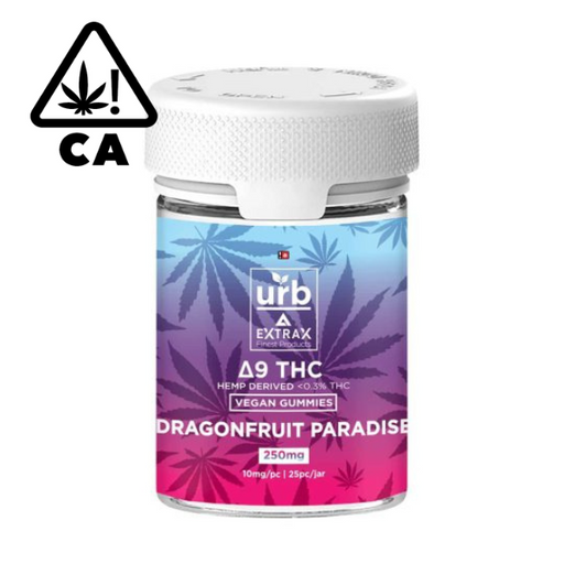 D-9 THC GUMMIES DRAGONFRUIT PARADISE | 20MG-25 COUNT