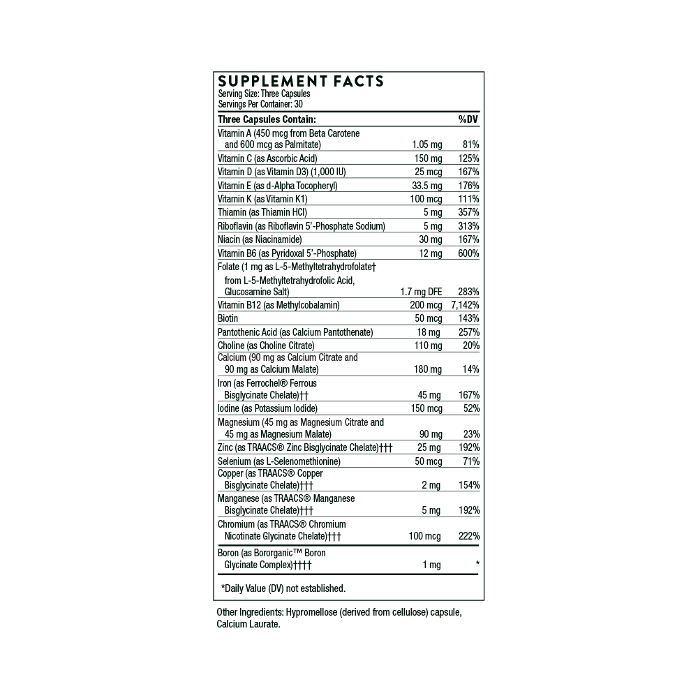 Basic Prenatal 90 Vegcaps - FAR HILLS PHARMACY STORE