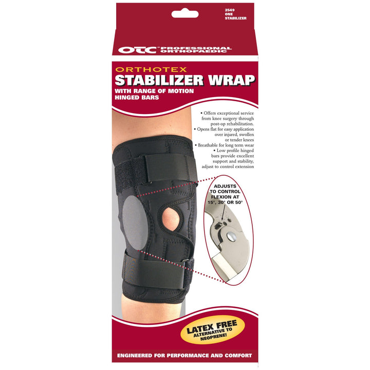 2549 / ORTHOTEX KNEE STABILIZER WRAP - ROM HINGED BARS