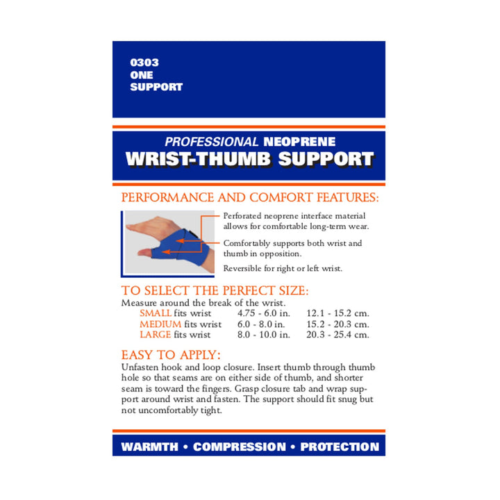 0303 / NEOPRENE WRIST-THUMB SUPPORT